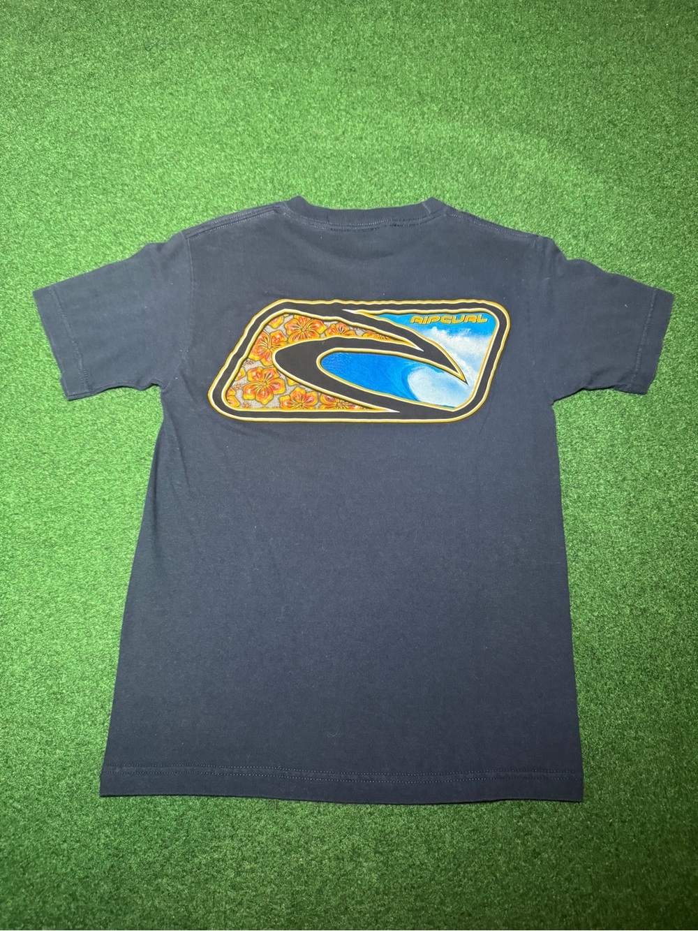 Vintage 90s Rip Curl Surfer T-shirt, Streetwear Surfing Skater Wave (Small)